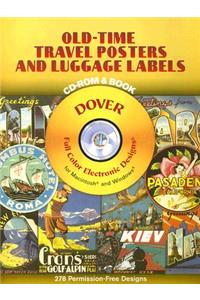 Old-Time Travel Posters and Luggage Labels CD-ROM and Book