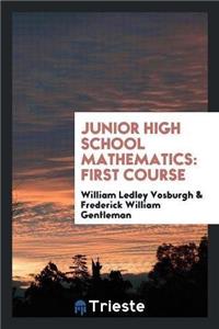 Junior High School Mathematics. First Course