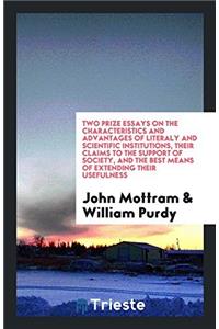 TWO PRIZE ESSAYS ON THE CHARACTERISTICS