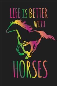 Life Is Better With Horses Horseback Riding Horse Equestrian