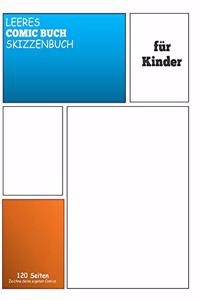 Leeres Comic Skizzenbuch Für Kinder