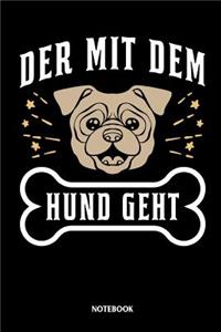 Der mit dem Hund geht Notebook