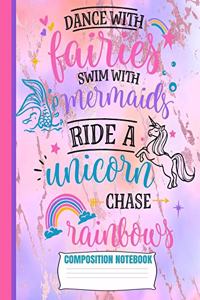 Dance With Fairies Composition Notebook