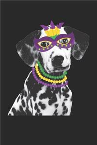 Dalmatian Journal - Dalmatian Notebook - Mardi Gras Gift for Dalmatian Lovers