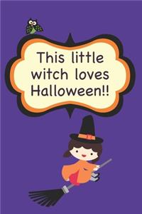 This little witch loves Halloween!