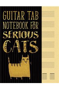Guitar Tab Notebook for Serious Cats