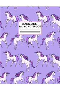Blank Sheet Music Notebook