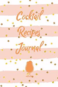 Cocktail Recipes Journal