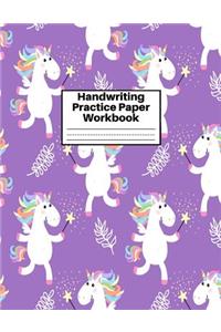 Handwriting Practice Paper Workbook
