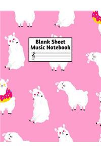 Blank Sheet Music Notebook