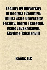 Faculty by University in Georgia (Country)