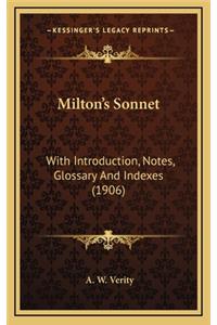 Milton's Sonnet