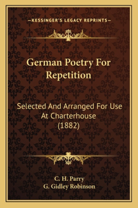 German Poetry For Repetition