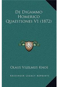 De Digammo Homerico Quaestiones V1 (1872)
