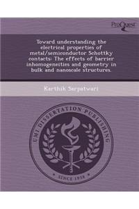 Toward Understanding the Electrical Properties of Metal/Semiconductor Schottky Contacts: The Effects of Barrier Inhomogeneities and Geometry in Bulk a
