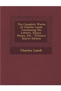 The Complete Works of Charles Lamb