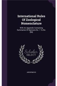 International Rules Of Zoological Nomenclature