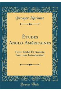 Études Anglo-Américaines