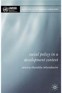 Social Policy in a Development Context