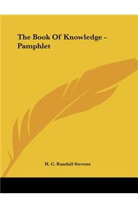 The Book of Knowledge - Pamphlet