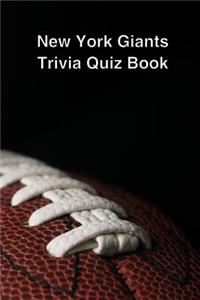 New York Giants Trivia Quiz Book