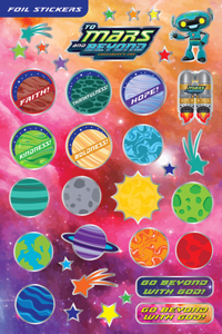 Vacation Bible School (Vbs) 2019 to Mars and Beyond Foil Stickers (Pkg of 140): Explore Where God's Power Can Take You!