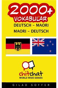 2000+ Deutsch - Maori Maori - Deutsch Vokabular