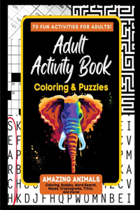 Adult Activity Book Amazing Animals