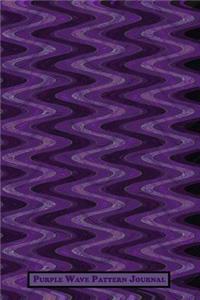 Purple Wave Pattern Journal