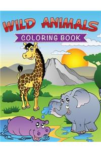 Wild Animals Coloring Book