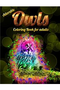 Adorable Owls Coloring Book for adults