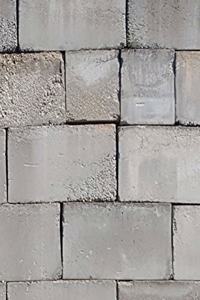 2020 Daily Planner Stacked Cement Cinder Block Brick Wall 388 Pages