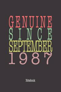 Genuine Since September 1987