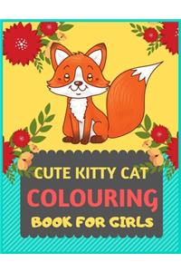 Cute Kitty Cat Colouring Book For Girls