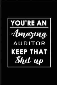 You're An Amazing Auditor. Keep That Shit Up.