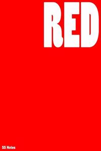 Red blank notebook