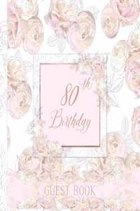 80th Birthday Guest Book