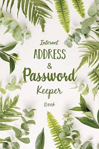 Internet Address & Password Keeper Book