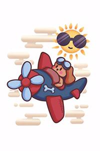 Funny Dog Pilot Notebook