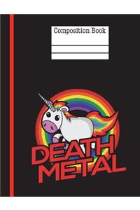 Death Metal Composition Notebook - 5x5 Graph Paper