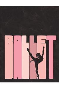 Ballet Silhouette - Notebook for Dancers