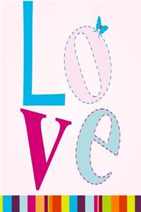 Love Word Art Blank Journal