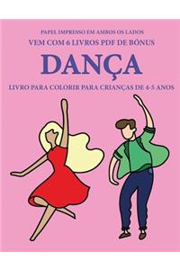 Livro para colorir para crianças de 4-5 anos (Dança)