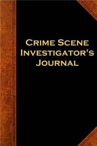 Crime Scene Investigator's Journal