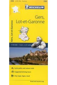 Gers, Lot-et-Garonne - Michelin Local Map 336