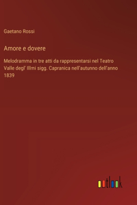 Amore e dovere