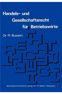 Handels- Und Gesellschaftsrecht Für Betriebswirte