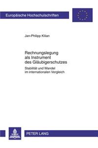 Rechnungslegung ALS Instrument Des Glaeubigerschutzes