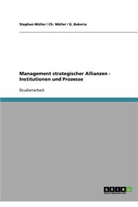 Management strategischer Allianzen - Institutionen und Prozesse