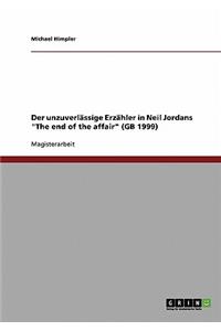 unzuverlässige Erzähler in Neil Jordans "The end of the affair" (GB 1999)
